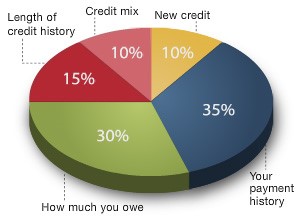Credit Score Breakdown Chart